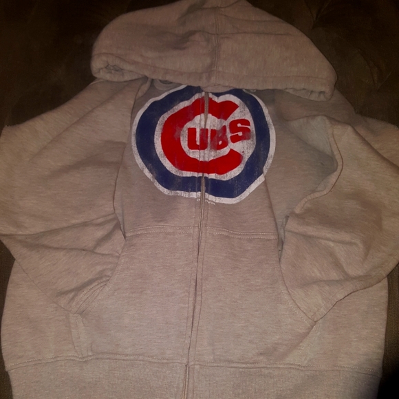 🐻⚾🔵🔴 Chicago Cubs Sweater with zipper pockets and hoodie - Picture 3 of 5